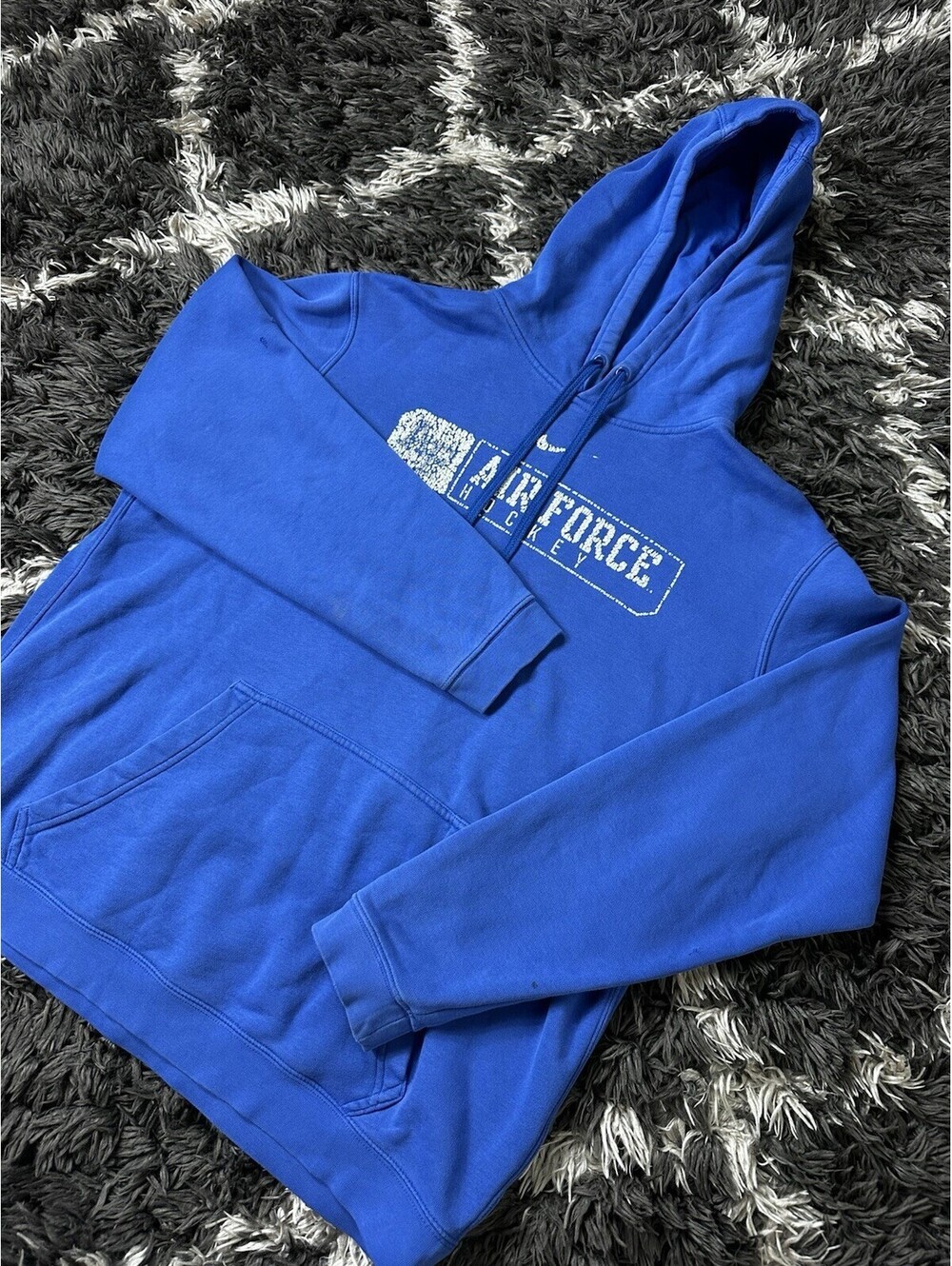 Nike Men’s L Blue Air Force Hockey Pullover Hoodie Sweatshirt USAFA
